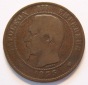 Frankreich 10 Centimes 1855 MA