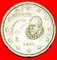 + NORDISCHES GOLD (1999-2006): SPANIEN ★ 20 EURO CENT 2001 C...