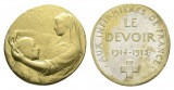 Frankreich - Medaille 1915, Messing; 6,58 g, Ø 23 mm