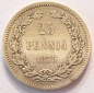 Finnland 25 Penniä 1875 Silber