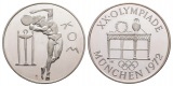 Linnartz Olympiade München, Silbermedaille 1972, 40,34/925er,...