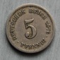 Kaiserreich 5 Pfennig 1876 J  vz