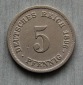 Kaiserreich 5 Pfennig 1896 F  ss