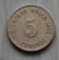Kaiserreich 5 Pfennig 1898 E  ss+