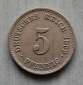 Kaiserreich 5 Pfennig 1899 E  vz