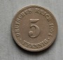 Kaiserreich 5 Pfennig 1904 F  vz