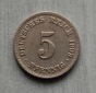 Kaiserreich 5 Pfennig 1909 D ss