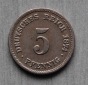 Kaiserreich 5 Pfennig 1874 C  vz