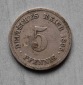 Kaiserreich 5 Pfennig 1895 F  ss