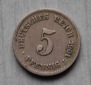 Kaiserreich 5 Pfennig 1901 G  ss