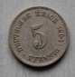 Kaiserreich 5 Pfennig 1904 E  ss