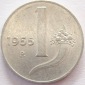 Italien 1 Lira 1955 Alu