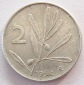 Italien 2 Lire 1954 Alu