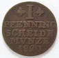 Braunschweig Wolfenbüttel 1 Pfennig 1820 FR