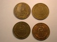E02  CCCP/Russland  5 Kopeken  1961-1991  4 Münzen Orginalbilder