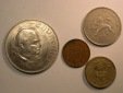 E02  Großbritannien  4 Münzen 1965-1985  look   Orginalbilder