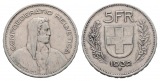 Linnartz SCHWEIZ, 5 Franken 1932 B, ss +