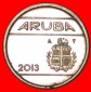 · NIEDERLANDE: ARUBA ★ 5 CENTS 2013 VZGL STEMPELGLANZ! OHNE...