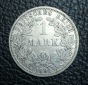 1 Mark 1891 A Silber 0,900 5 Gramm fein Jaeger 17 seltener XXL...