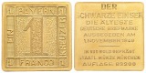 7,17 g Feingold. Älteste Briefmarke Deutschlands