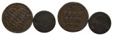 Altdeutschland; 2 Kleinmünzen 1766/1755