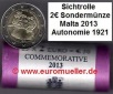 Rolle...2 Euro Sondermünze 2013...Autonomie 1921...unc.