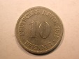 E20  KR  10 Pfennig  1875 D in s-ss, l.geputzt   Originalbilder