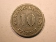 E20  KR  10 Pfennig  1876 B in f.s, geputzt  Originalbilder