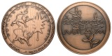 Schleswig-Holstein; Medaille o.J.; Bronze patiniert,  164,97 g...