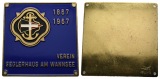 Berlin-Wannsee; Plakette 1967; Messing emailliert, 67,65 g, 70...