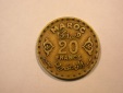 E21  Marokko  20 Francs  1371/1952 in ss+    Originalbilder