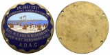 ADAC; Medaille 1931, M.C. Oldenburg u. M.C. Kiel; Messing emai...