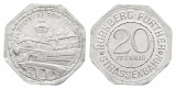 Nürnberg-Fürth Straßenbahn, Notgeld, 20 Pfennig o.J.