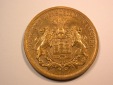 E22  Medaille  100 Jahre Münze Hamburg 1975 Originalbilder