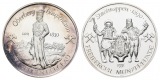 Freiberg, Bergbau-Medaille 1991; 999 AG, 31,22 g, Ø 40,1 mm