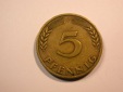 E23 BRD  5 Pfennig 1949 F Bank dt. Länder in ss  Originalbilder