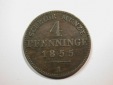 E23  Preussen  4 Pfennig 1855 A in f.ss   Originalbilder
