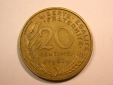 E25 Frankreich  20 Centimes 1967 in vz  Originalbilder