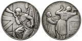 Linnartz 1. Weltkrieg, Brüssel, Versilb.Bronzemedaille 1915, ...
