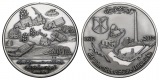 Freiberg, Bergbau-Medaille 2012; 999 AG, 31 g, Ø 40 mm, patin...
