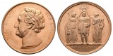 Goethe, Medaille (1826); moderne Nachbildung; Kupfer, 47,6 g, ...