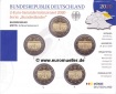 5x 2 Euro Gedenkmünze 2020...bu...Brandenburg
