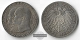 Kaiserreich, Hessen 5 Mark 1904 Philipps des Großmütigen  FM...