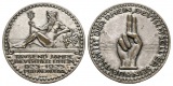 Linnartz Weimarer Republik versilberte Bronzemedaille 1925 100...
