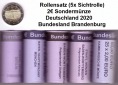 5 Rollen 2 Euro Gedenkmünze 2020...Brandenburg