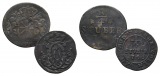 Altdeutschland; 2 Kleinmünzen 17?4/1746