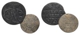 Altdeutschland; 2 Kleinmünzen 1776/1699