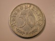 E28  3.Reich  50 Pfennig  1942 B in ss   Originalbilder