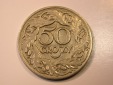 E29  Polen  50 Groszy 1923 Nickel in ss-vz   Originalbilder