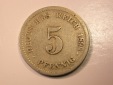 E29   KR  5 Pfennig 1898 D in ss     Originalbilder